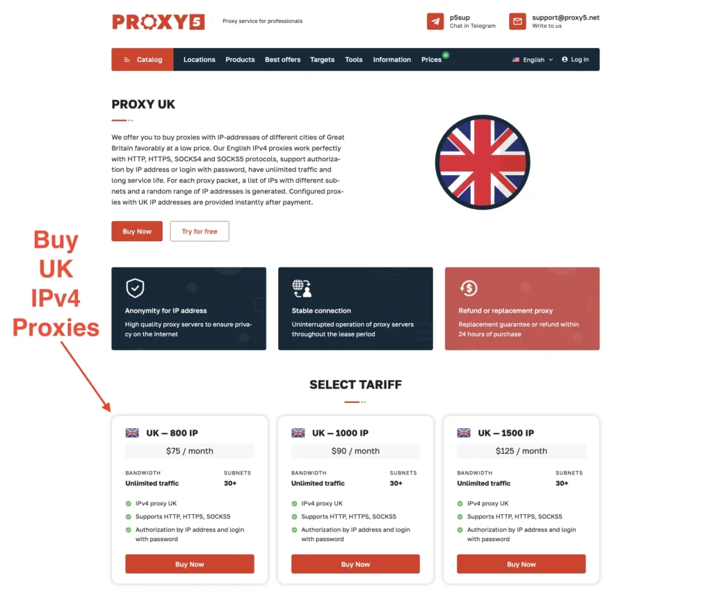 Where to Buy UK IPv4 Proxies?